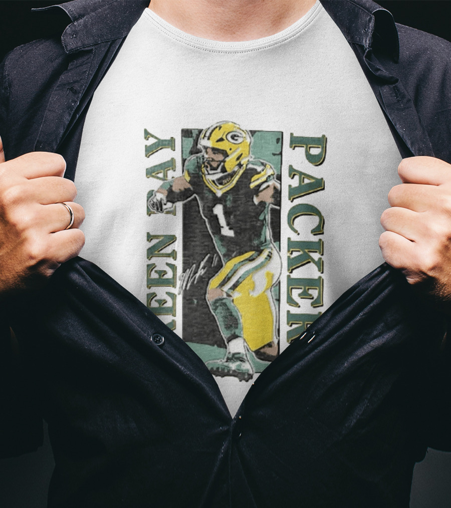 Jordan Love Green Bay Packers Football Jersey T-Shirt