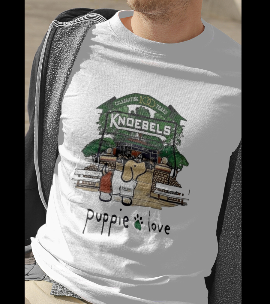 Celebrating 100 Years Knoebels Puppie Love T-Shirt