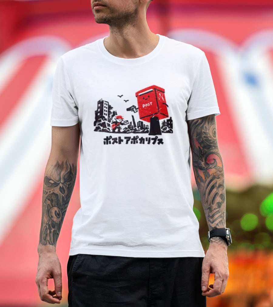 Mailman And Post Box Post Apokaripusu Japan Mail Service T-Shirt