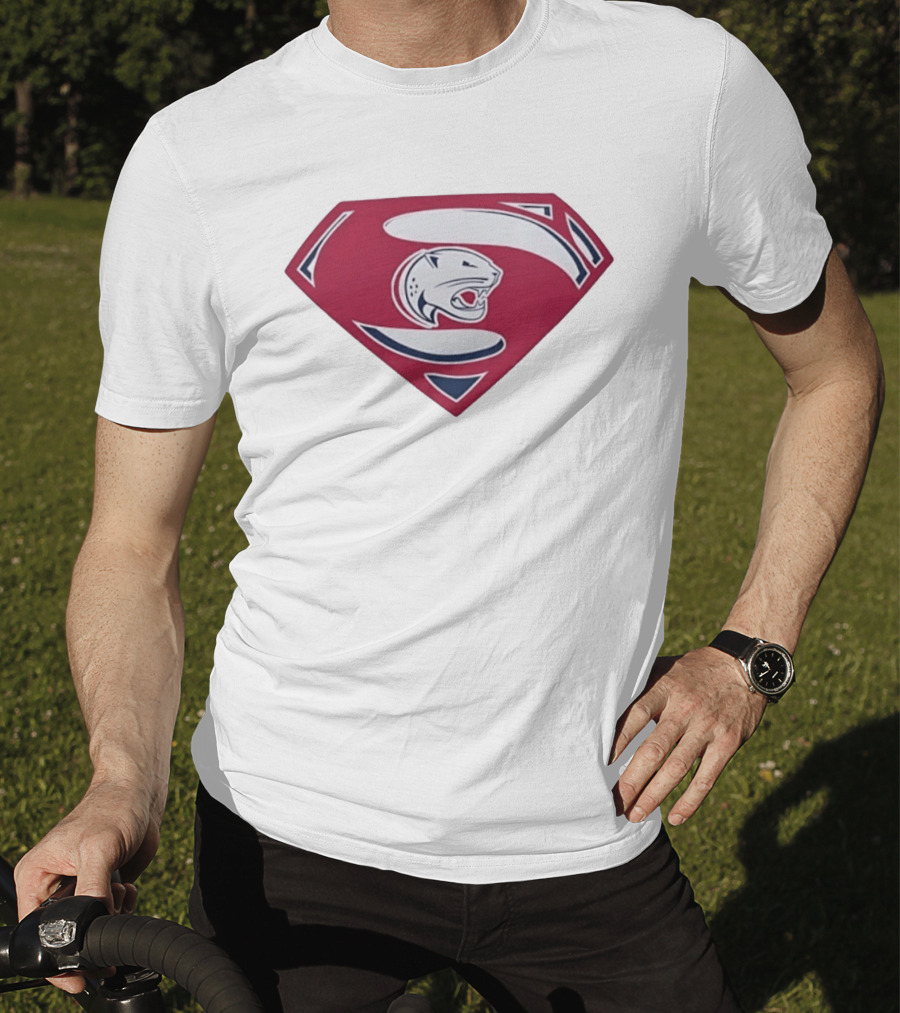 Panther S Emblem Superhero Sports Team Power T-Shirt
