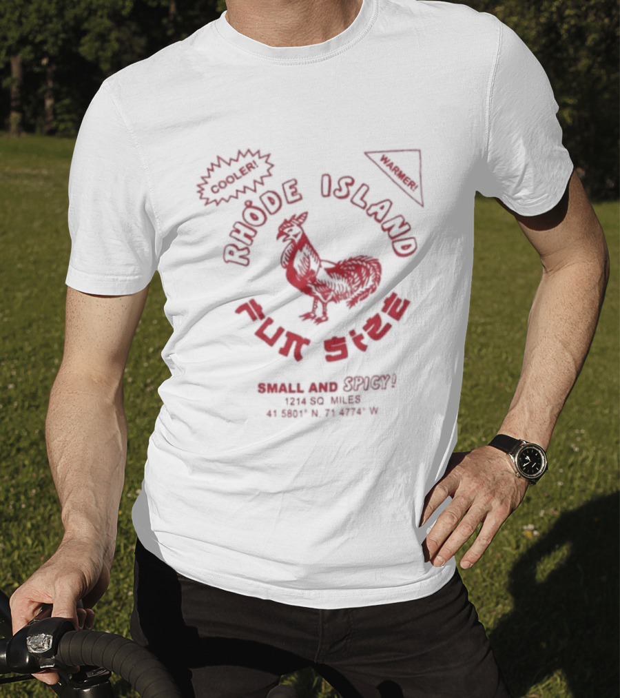 Rhode Island Fun Size Small And Spicy Sriracha Sauce Chicken T-Shirt