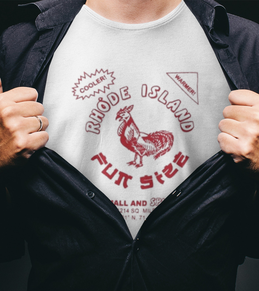 Rhode Island Fun Size Small And Spicy Sriracha Sauce Chicken T-Shirt