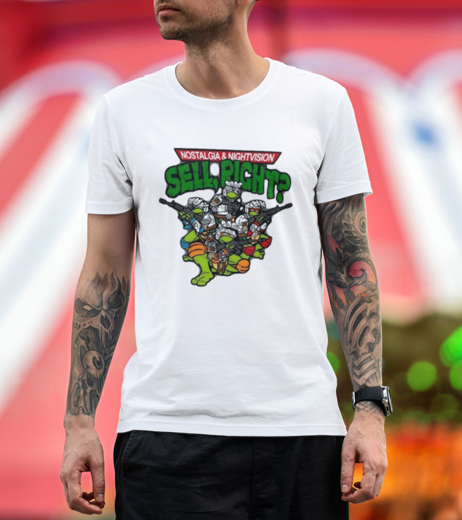 Nostalgia Nightvision TMNT Sell Right T-Shirt