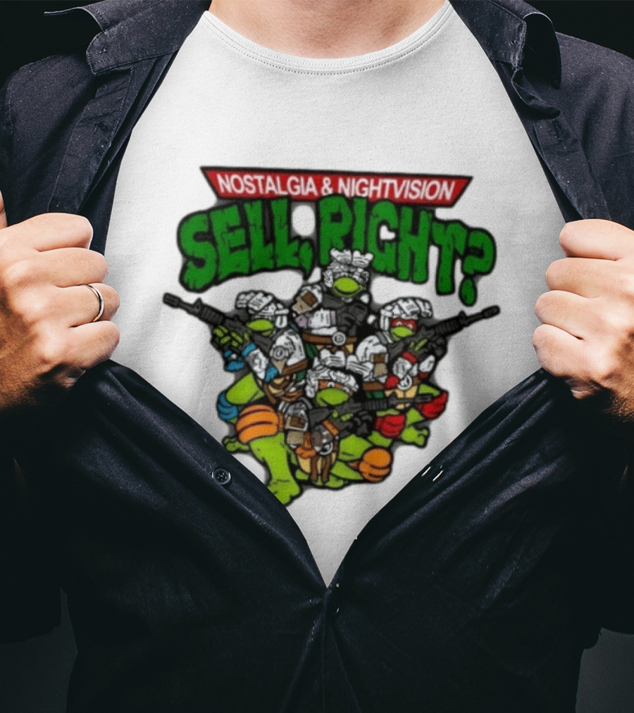 Nostalgia Nightvision TMNT Sell Right T-Shirt