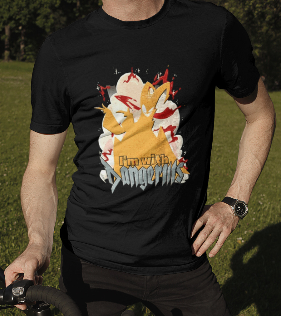 Adam Exorcist Hazbin Hotel I'm With Dangerous T-Shirt