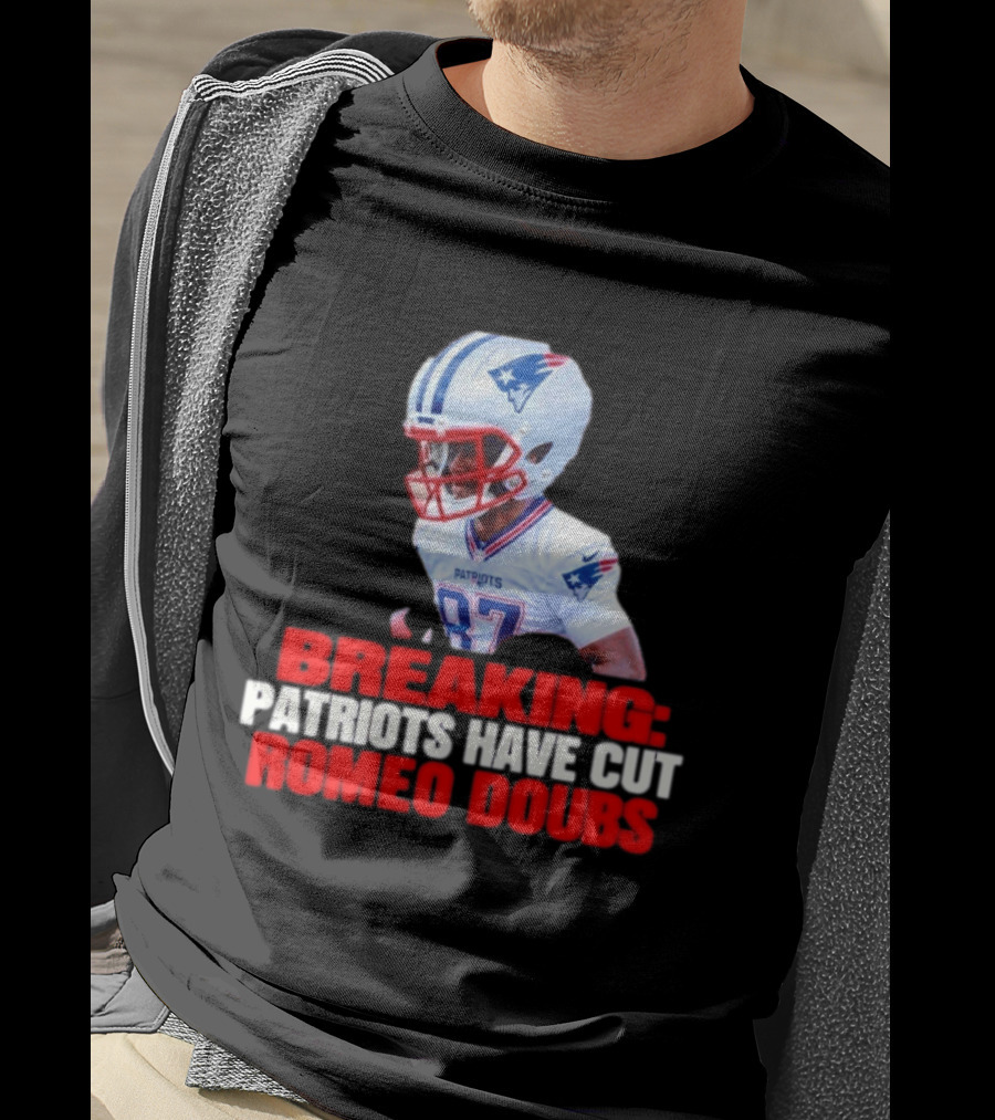 Breaking Patriots Have Cut Romeo Doubs 87 Football News T-Shirt
