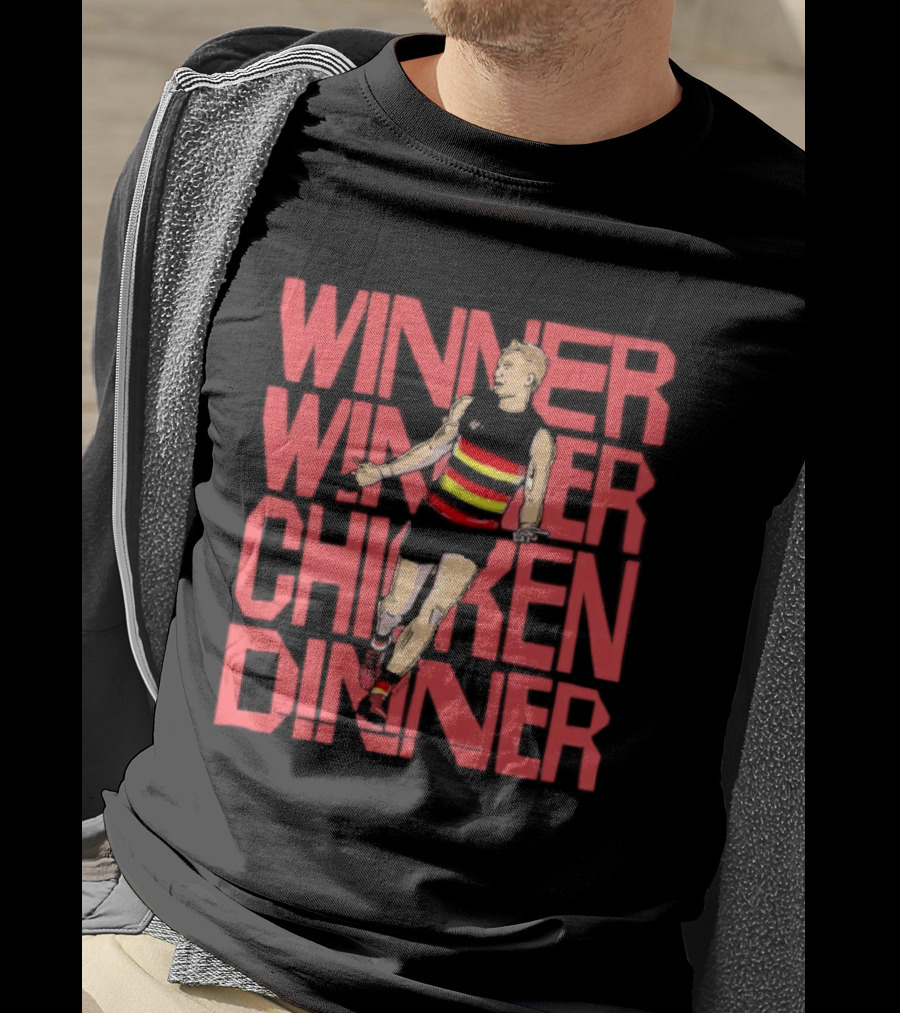 Jordan Dawson Winner Winner Chicken Dinner Adelaide Crows Victory T-Shirt