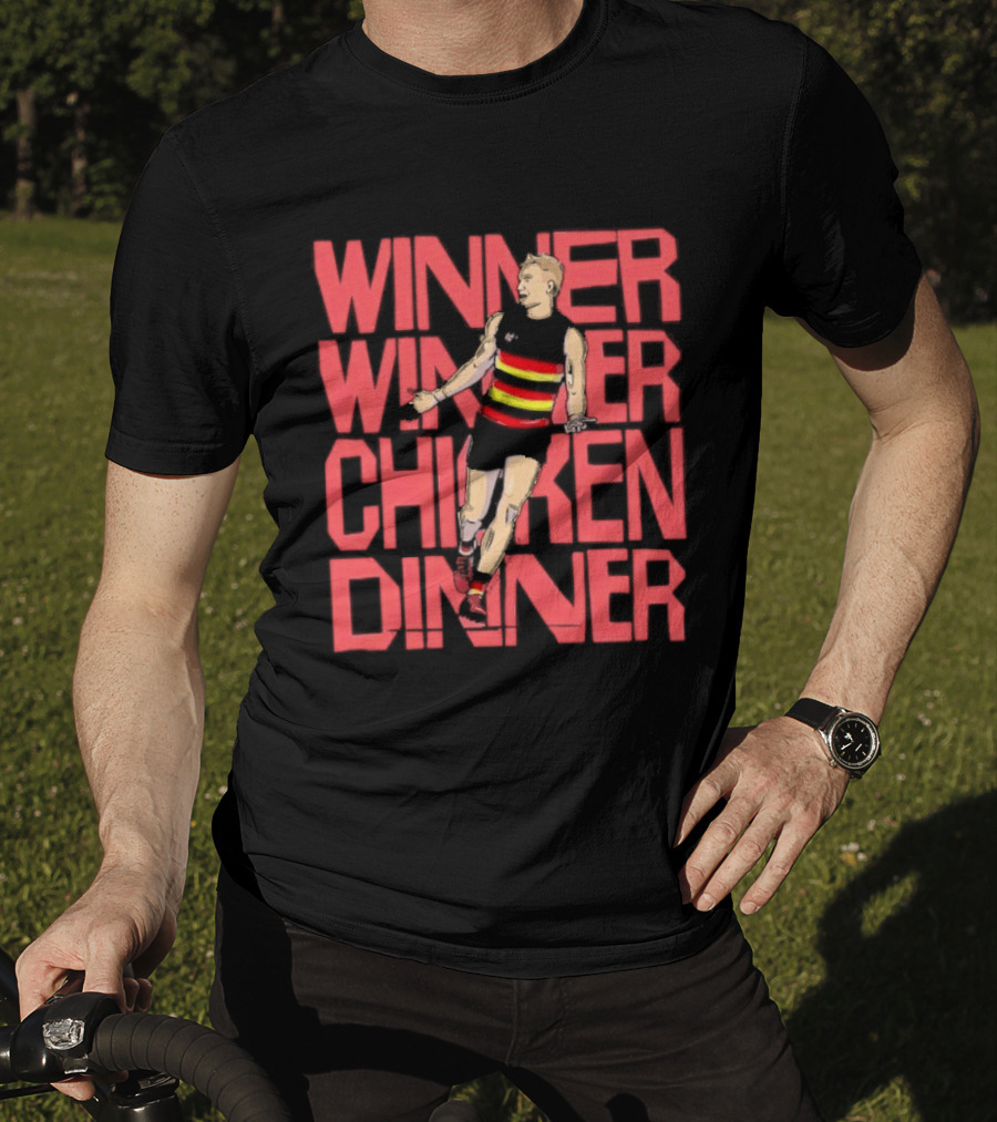 Jordan Dawson Winner Winner Chicken Dinner Adelaide Crows Victory T-Shirt