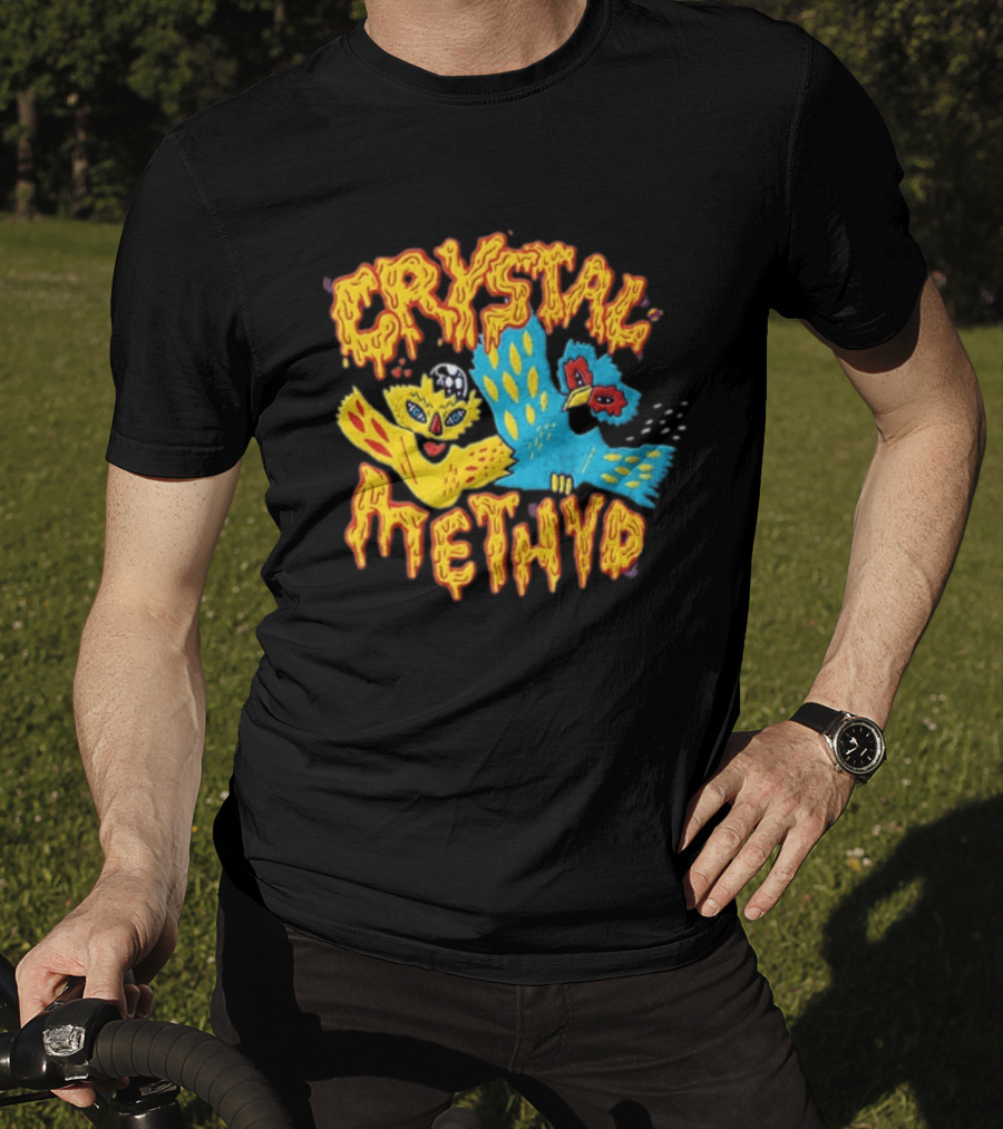 Crystal Methyd RuPaul Drag Race Bird Characters T-Shirt