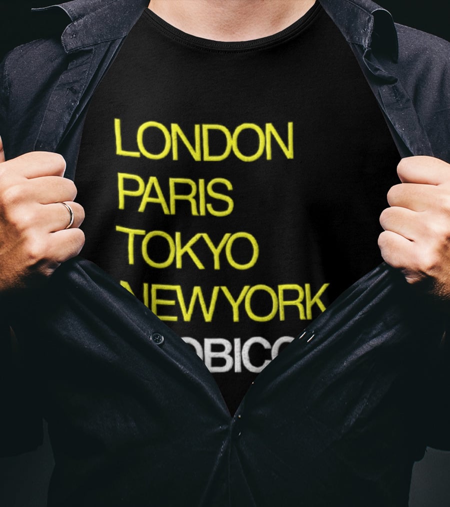 London Paris Tokyo NewYork Etobicoke City Travel Destination Landmark T-Shirt