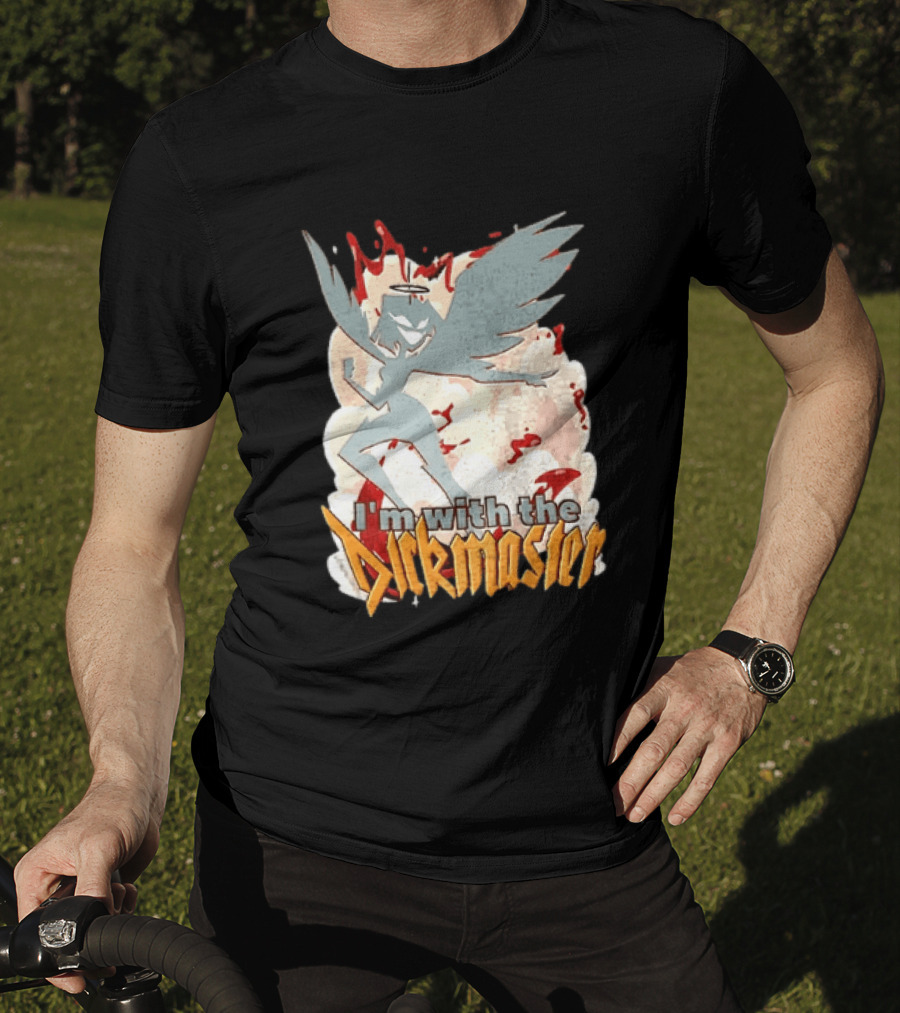 I'm With The Dickmaster Lute Hazbin Hotel Winged T-Shirt