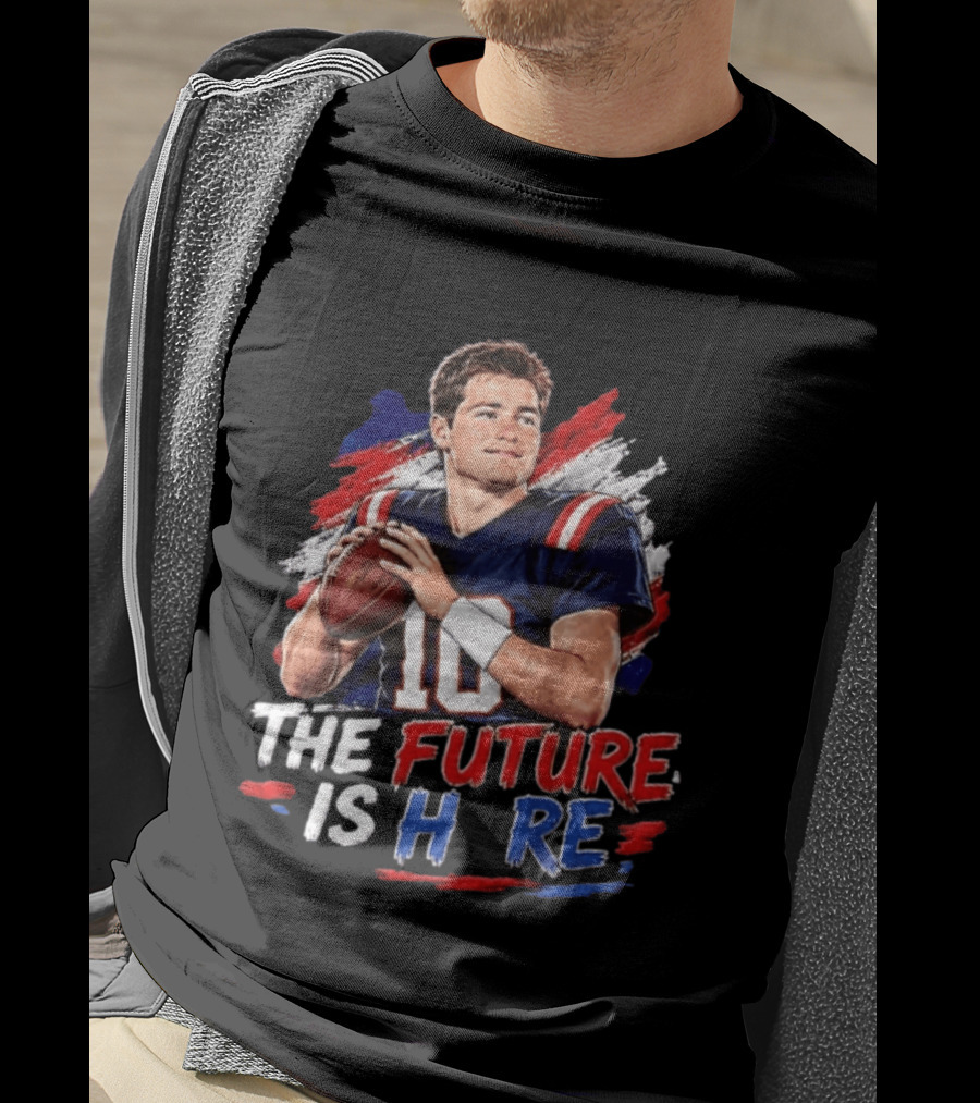 Mac Jones New England Patriots The Future Is Here Football T-Shirt