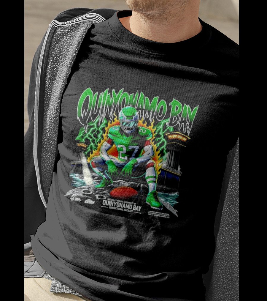Quinyon Mitchell Quinyonamo Bay Philadelphia Eagles 27 Football T-Shirt