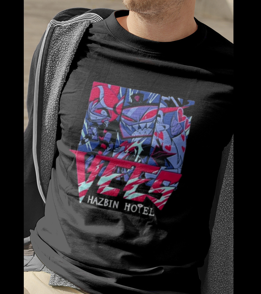 Vees Hazbin Hotel Cartoon Demon Characters T-Shirt
