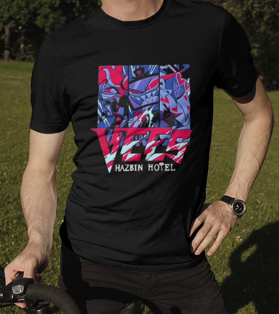 Vees Hazbin Hotel Cartoon Demon Characters T-Shirt