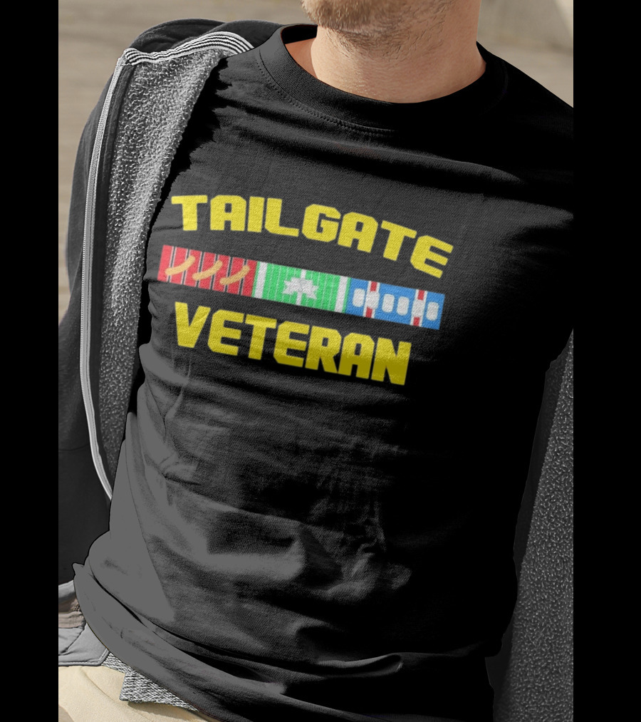 Tailgate Veteran Grilling Football Fanatic T-Shirt