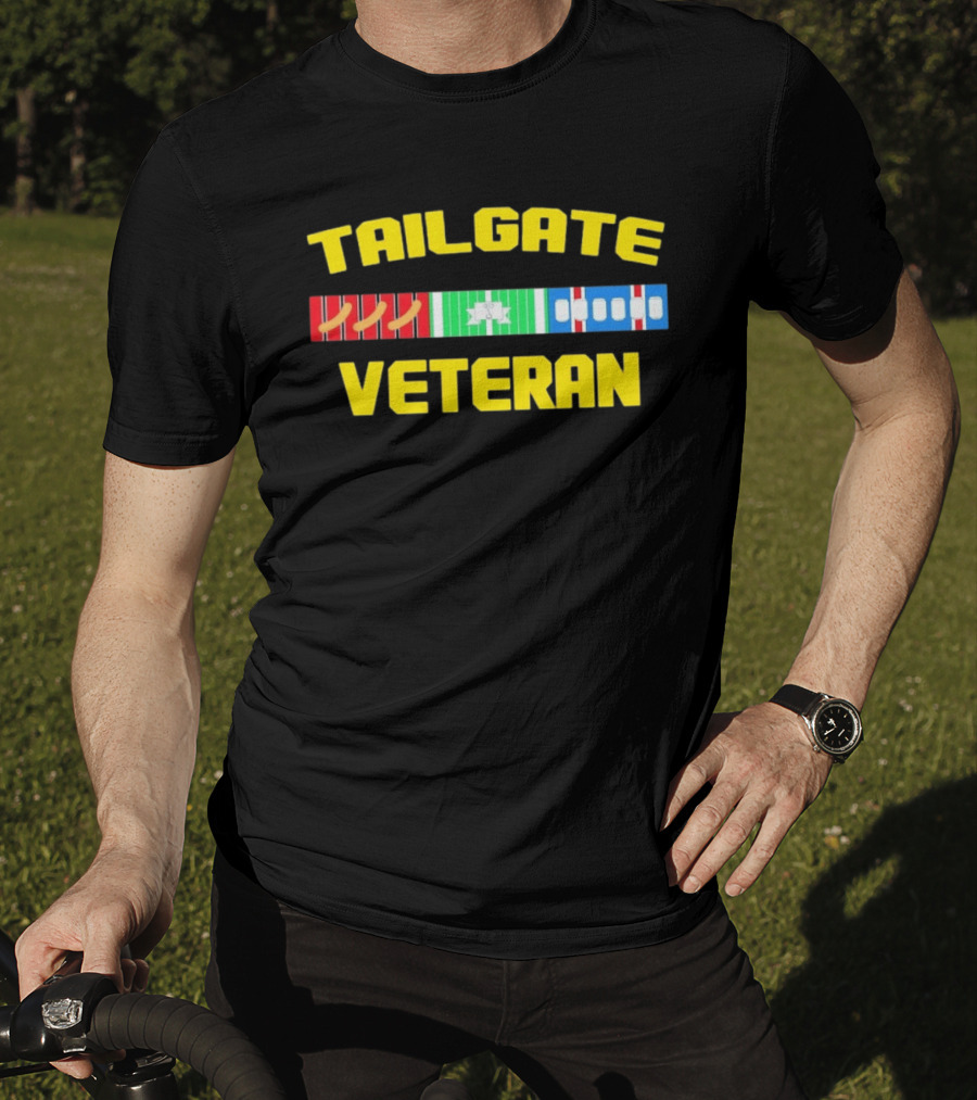 Tailgate Veteran Grilling Football Fanatic T-Shirt
