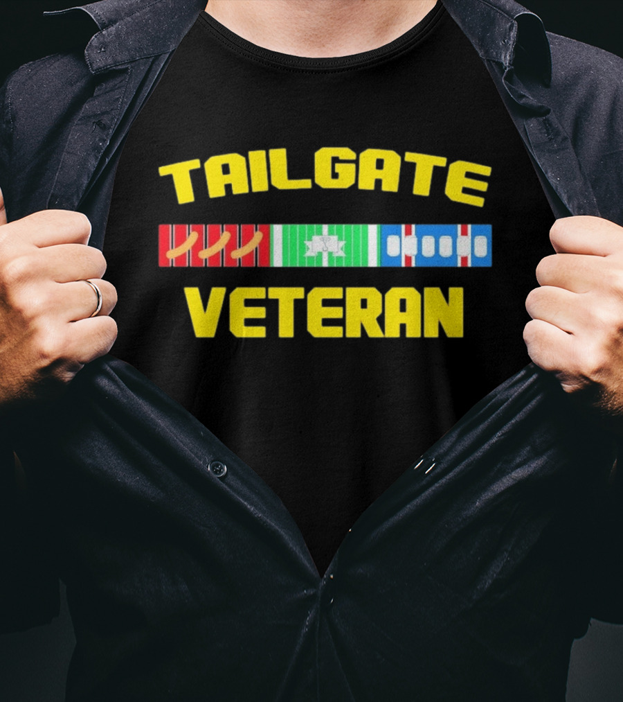 Tailgate Veteran Grilling Football Fanatic T-Shirt