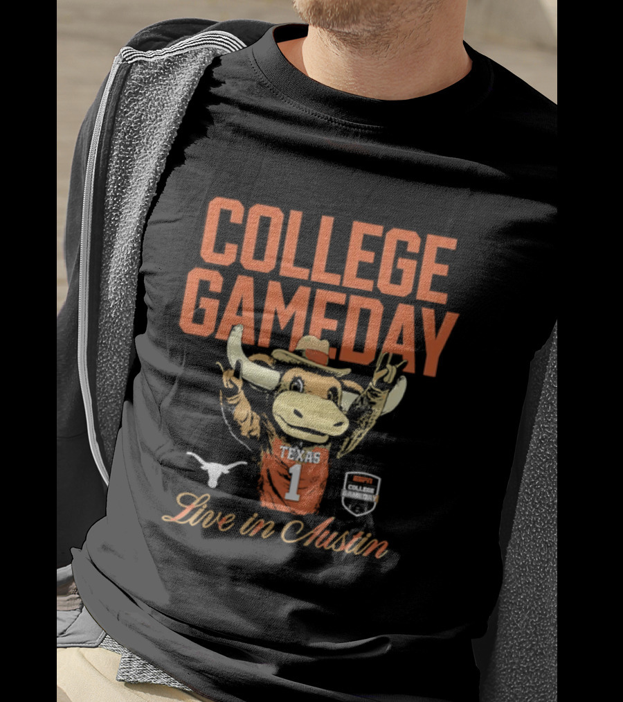 College Gameday Live In Austin Texas Longhorns Number 1 T-Shirt