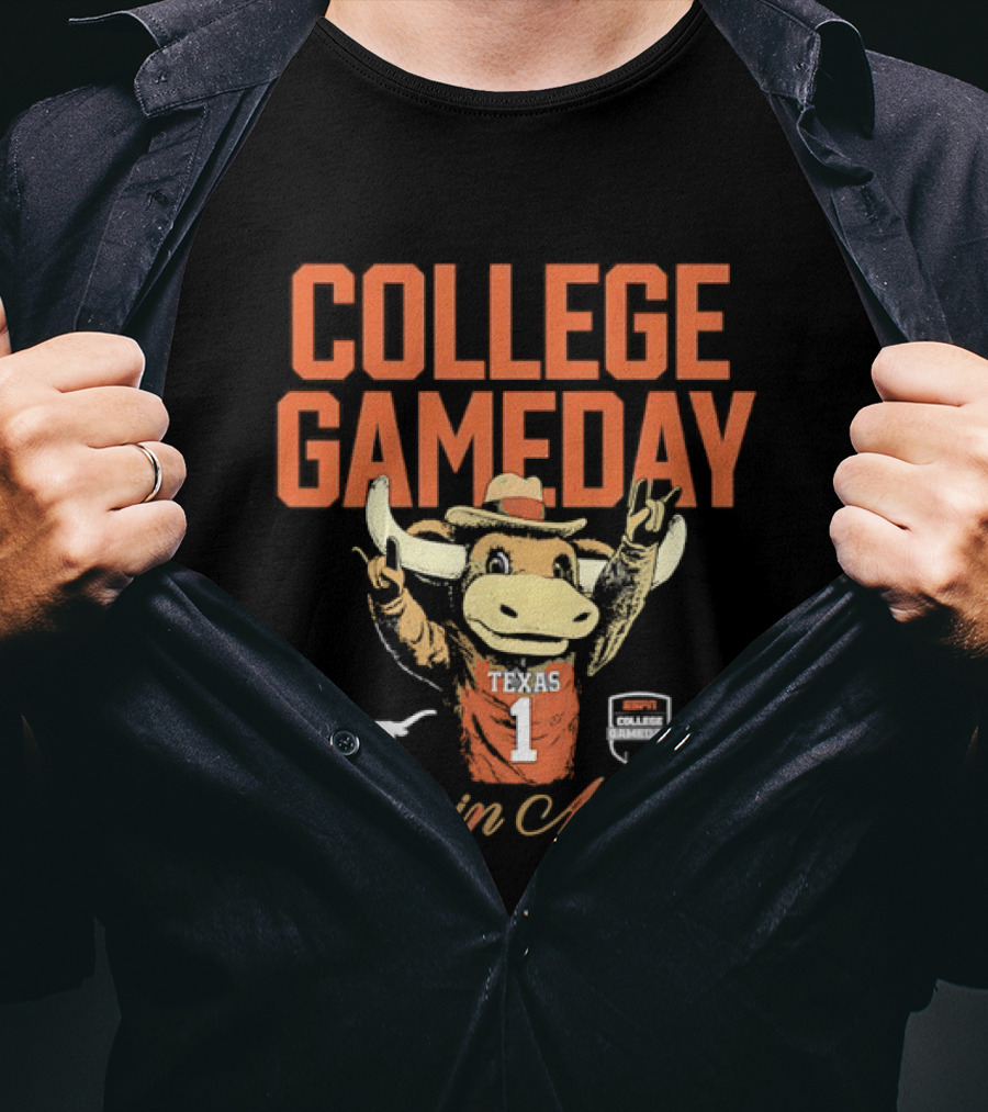 College Gameday Live In Austin Texas Longhorns Number 1 T-Shirt