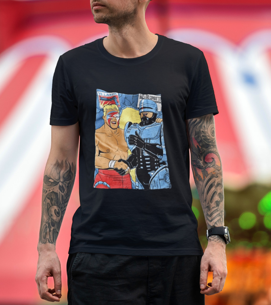 Ultimate Warrior TJ Lazer Robocop Capital Combat 90 T-Shirt