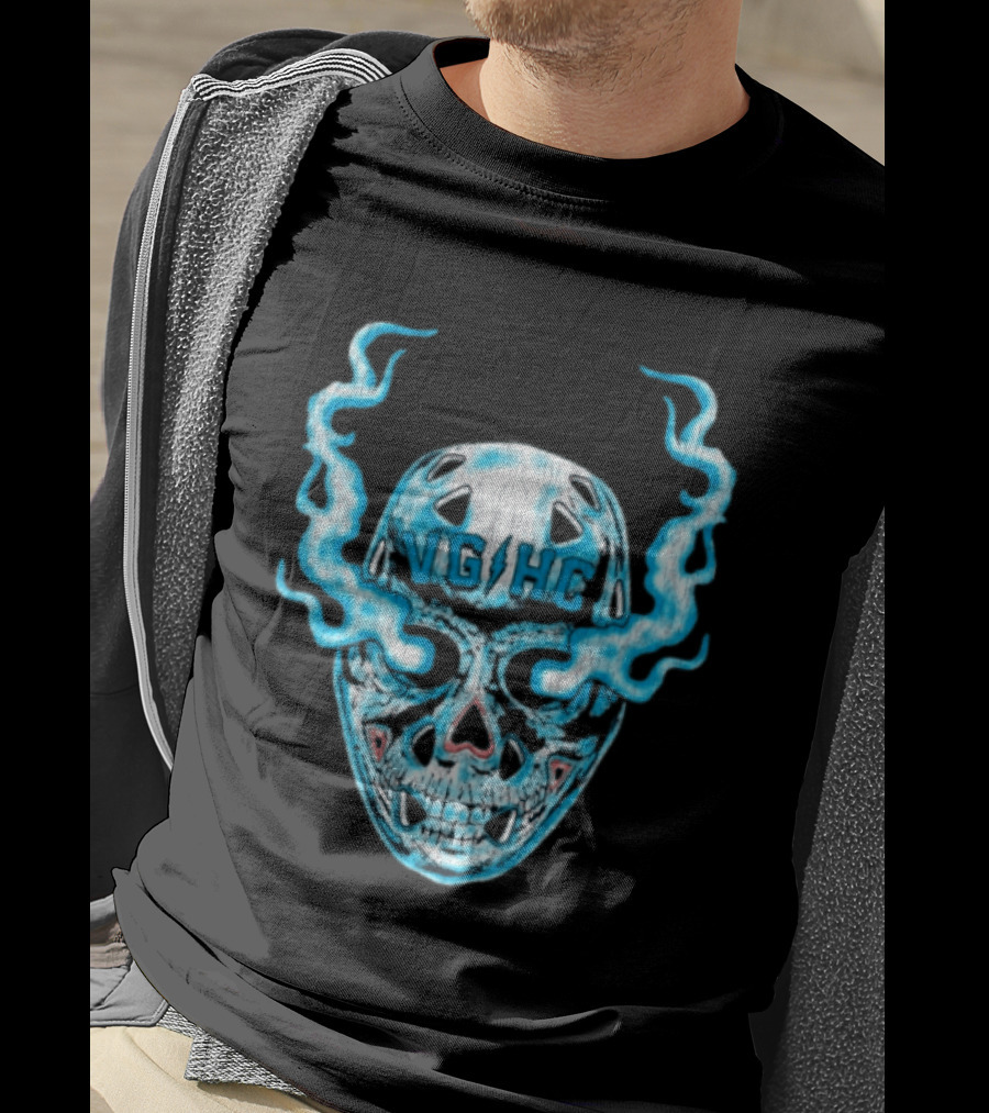 Violent Gentlemen Hockey Club VGHC Skull Mask Smoky Blue T-Shirt