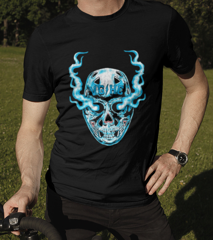 Violent Gentlemen Hockey Club VGHC Skull Mask Smoky Blue T-Shirt
