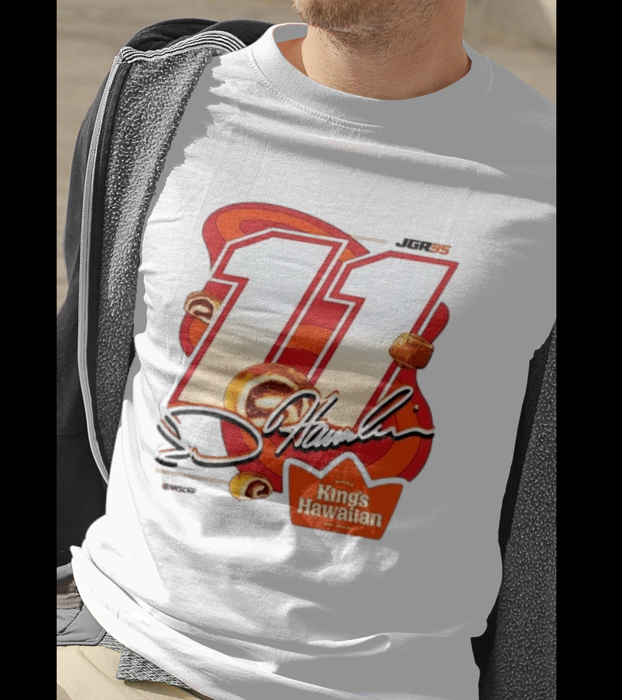 Denny Hamlin 11 JGR Nascar King's Hawaiian Cinnamon Bites T-Shirt