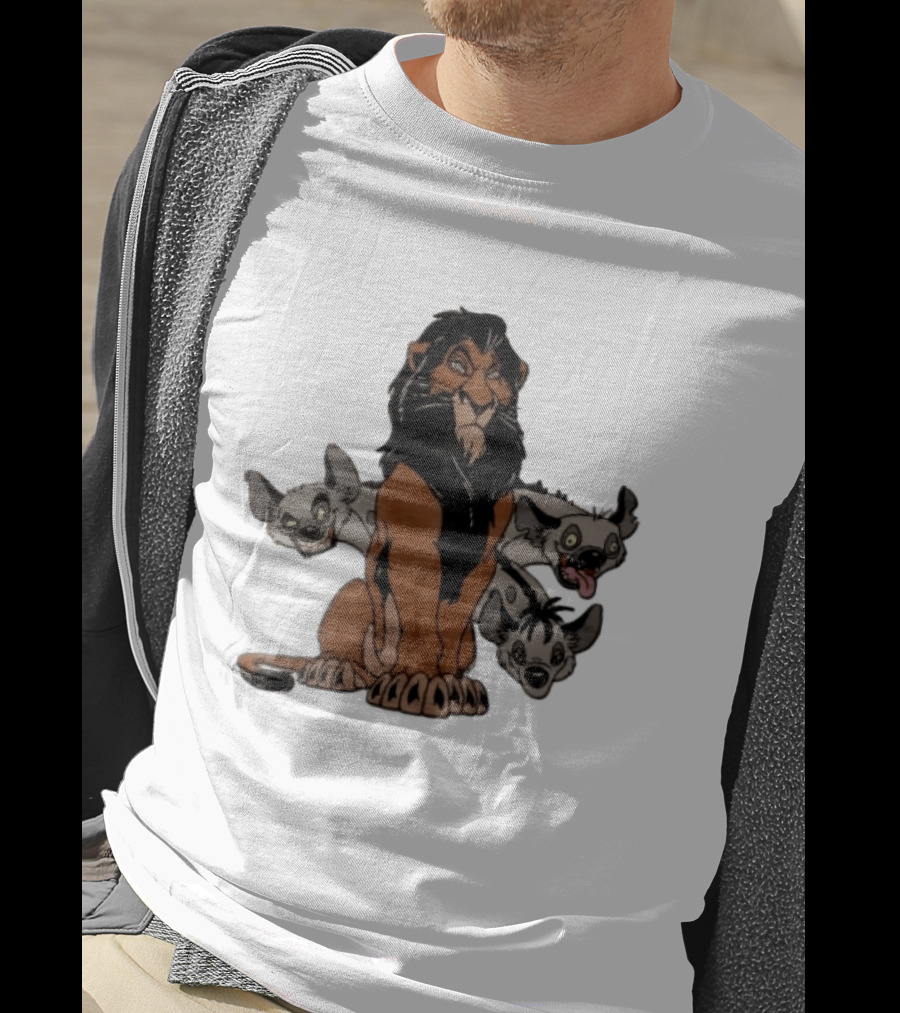 Disney The Lion King Scar And Hyenas Cartoon Characters T-Shirt