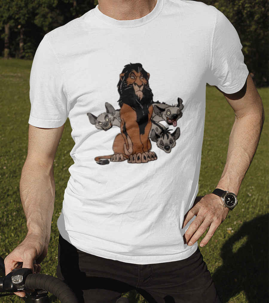 Disney The Lion King Scar And Hyenas Cartoon Characters T-Shirt