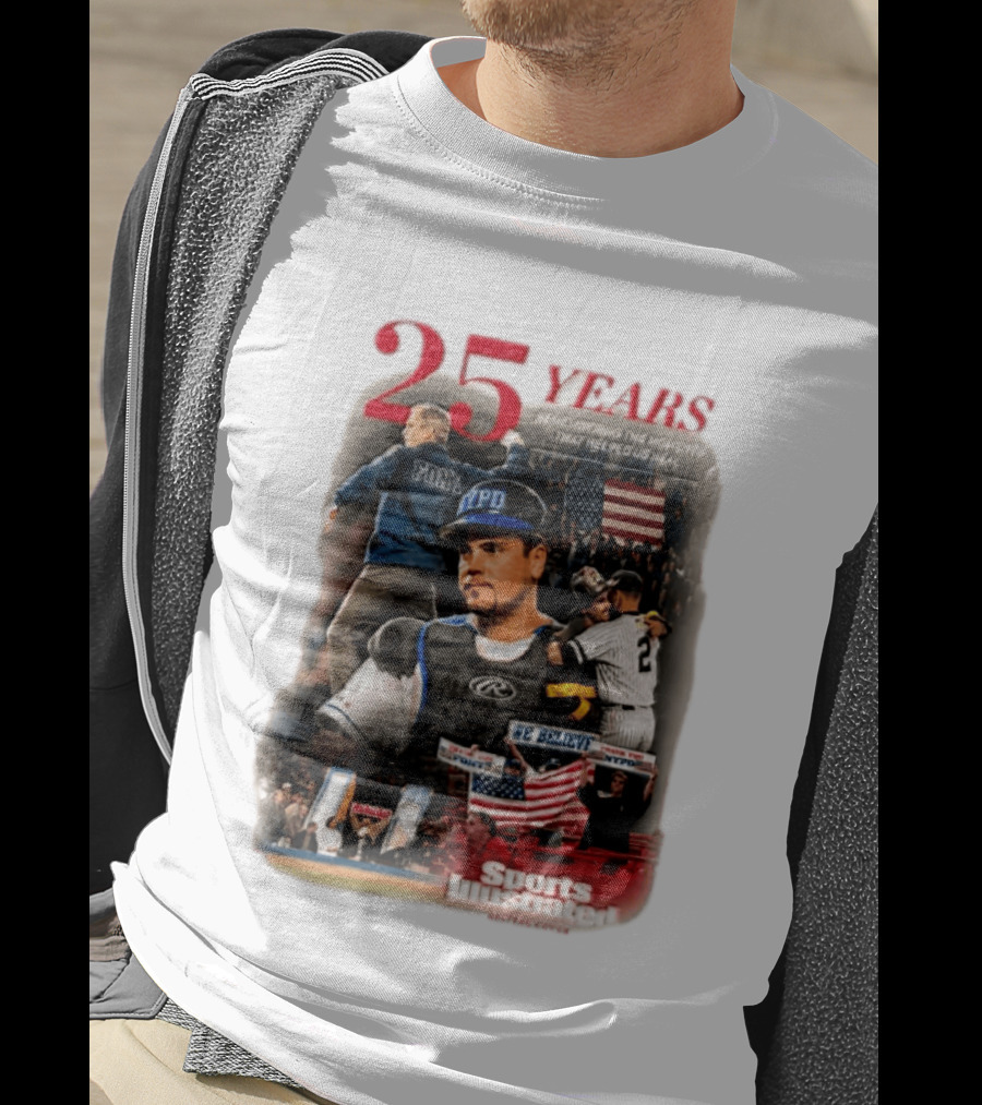 25 Years George W Bush Mike Piazza New York Mets Remembering 9 11 Sports Illustrated T-Shirt
