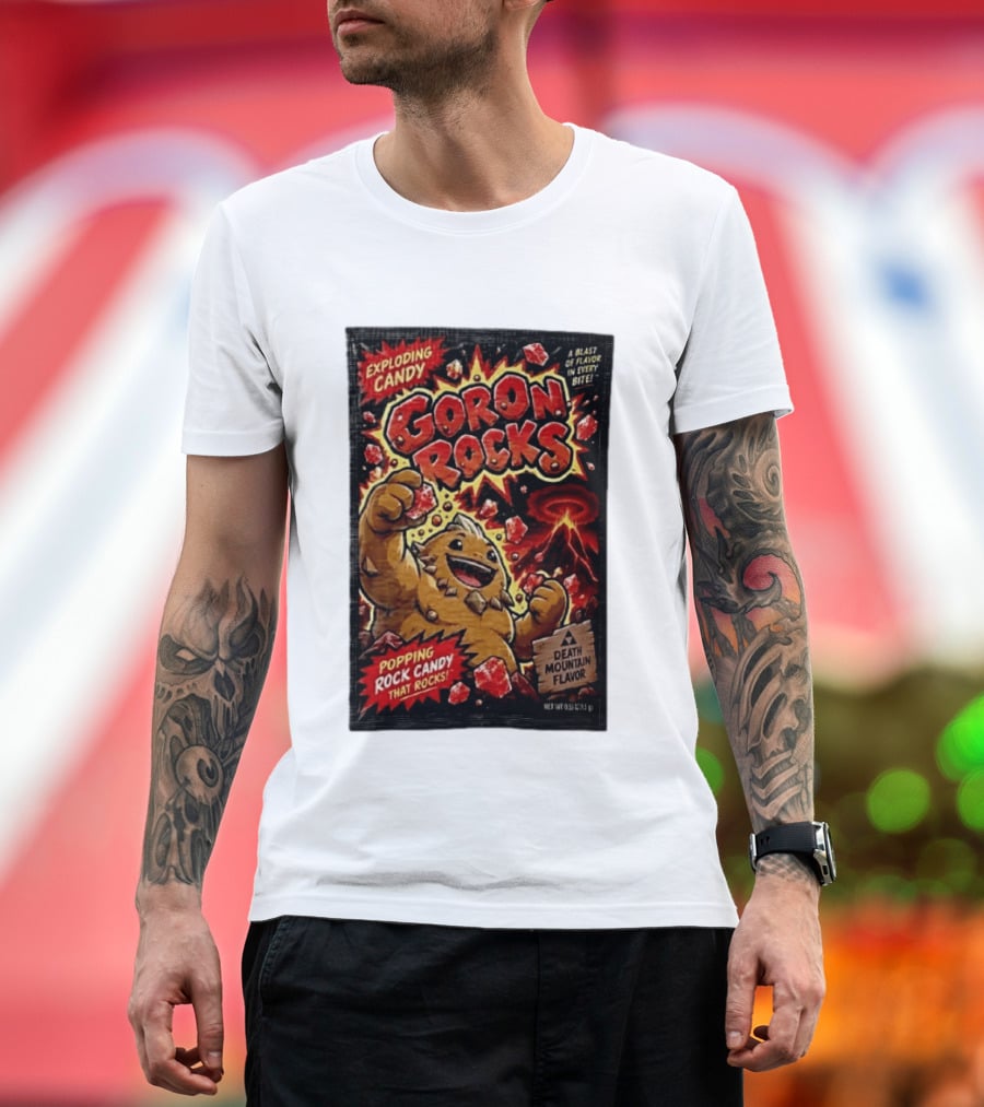 Exploding Candy Goron Rocks Death Mountain Flavor Popping Rock Candy That Rocks T-Shirt