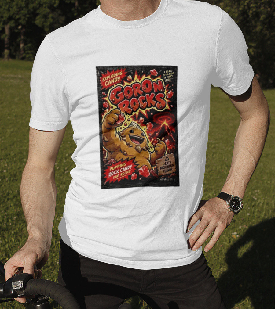 Exploding Candy Goron Rocks Death Mountain Flavor Popping Rock Candy That Rocks T-Shirt