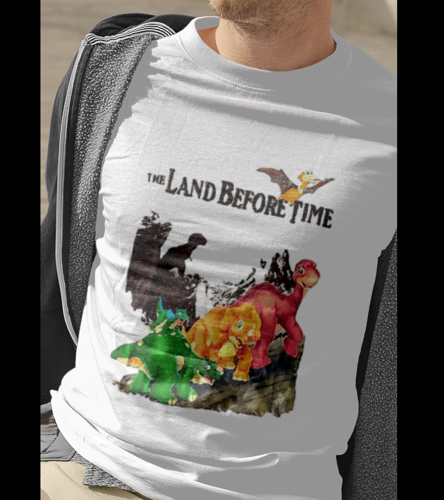 The Land Before Time Littlefoot Petrie Cera Spike Dinosaur Movie Youth T-Shirt