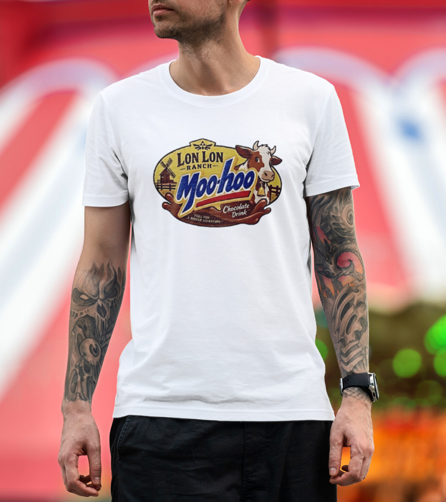 Lon Lon Ranch Moo Hoo Chocolate Drink Fuel For A Bigger Adventure Legend Of Zelda T-Shirt