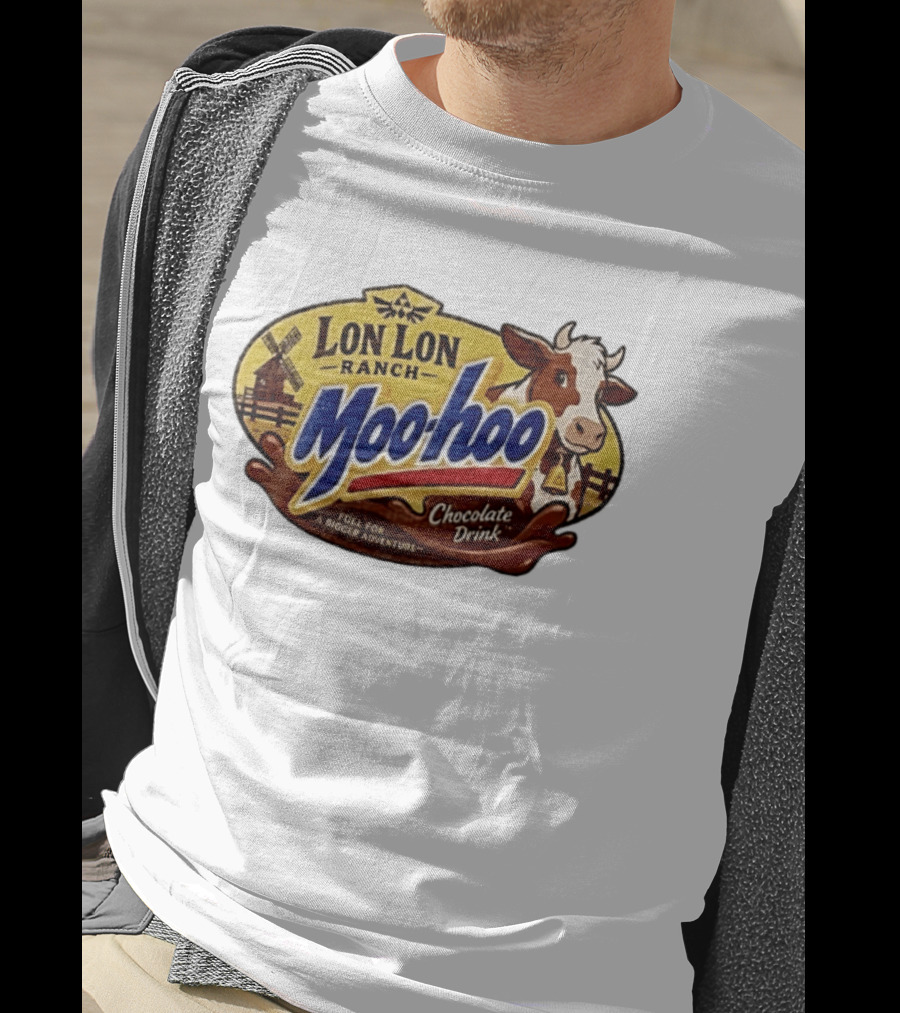 Lon Lon Ranch Moo Hoo Chocolate Drink Fuel For A Bigger Adventure Legend Of Zelda T-Shirt
