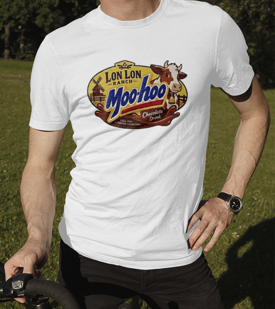 Lon Lon Ranch Moo Hoo Chocolate Drink Fuel For A Bigger Adventure Legend Of Zelda T-Shirt