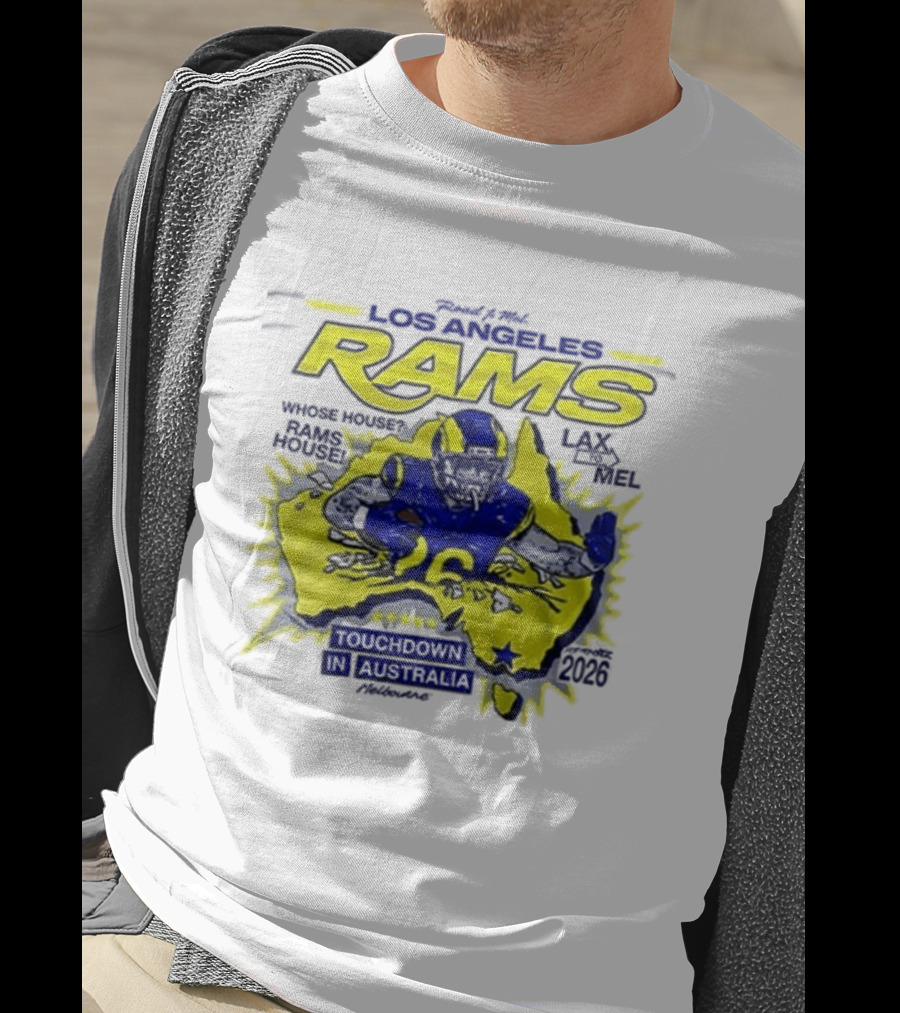 Los Angeles Rams Touchdown Fans Support Down Under Australia T-Shirt