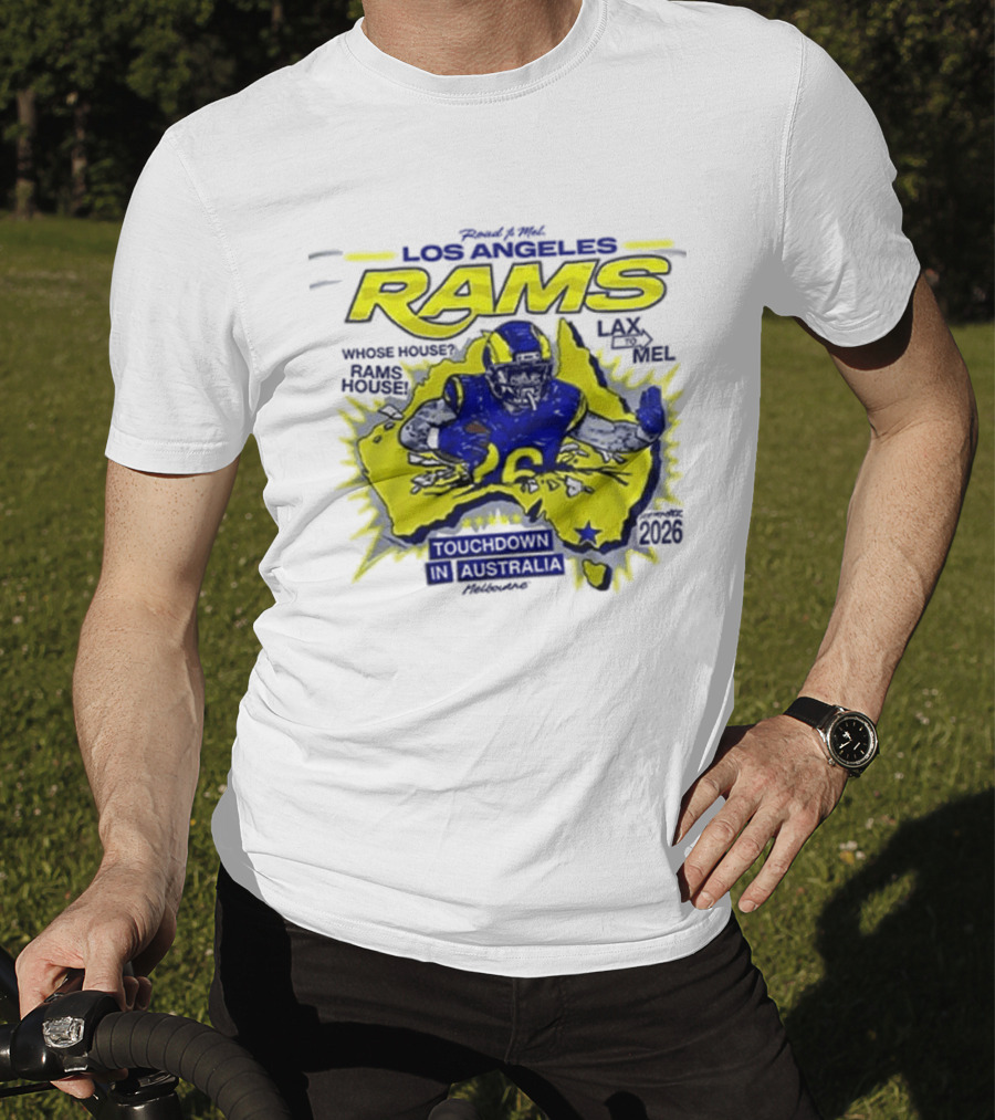 Los Angeles Rams Touchdown Fans Support Down Under Australia T-Shirt
