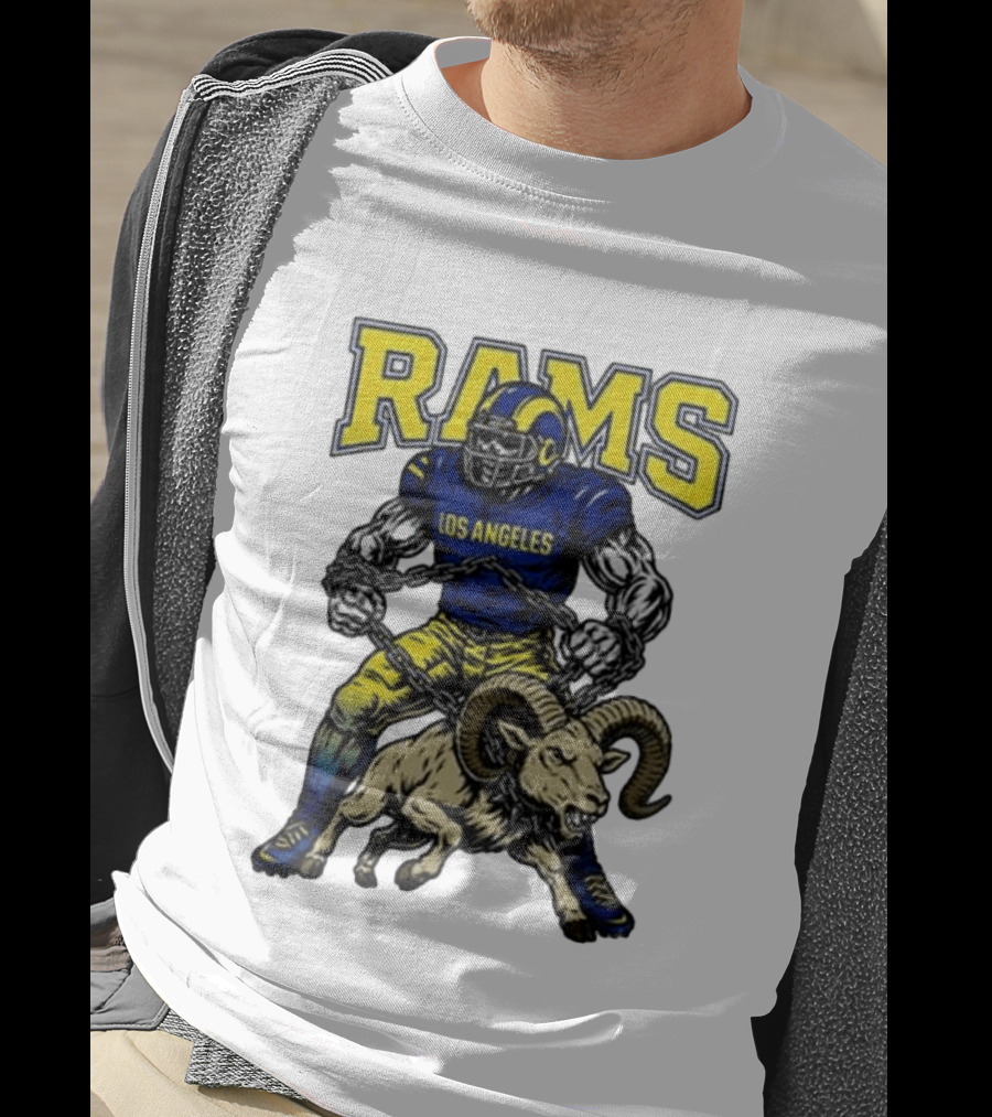 Los Angeles Rams Chain Wielding Mascot Power T-Shirt