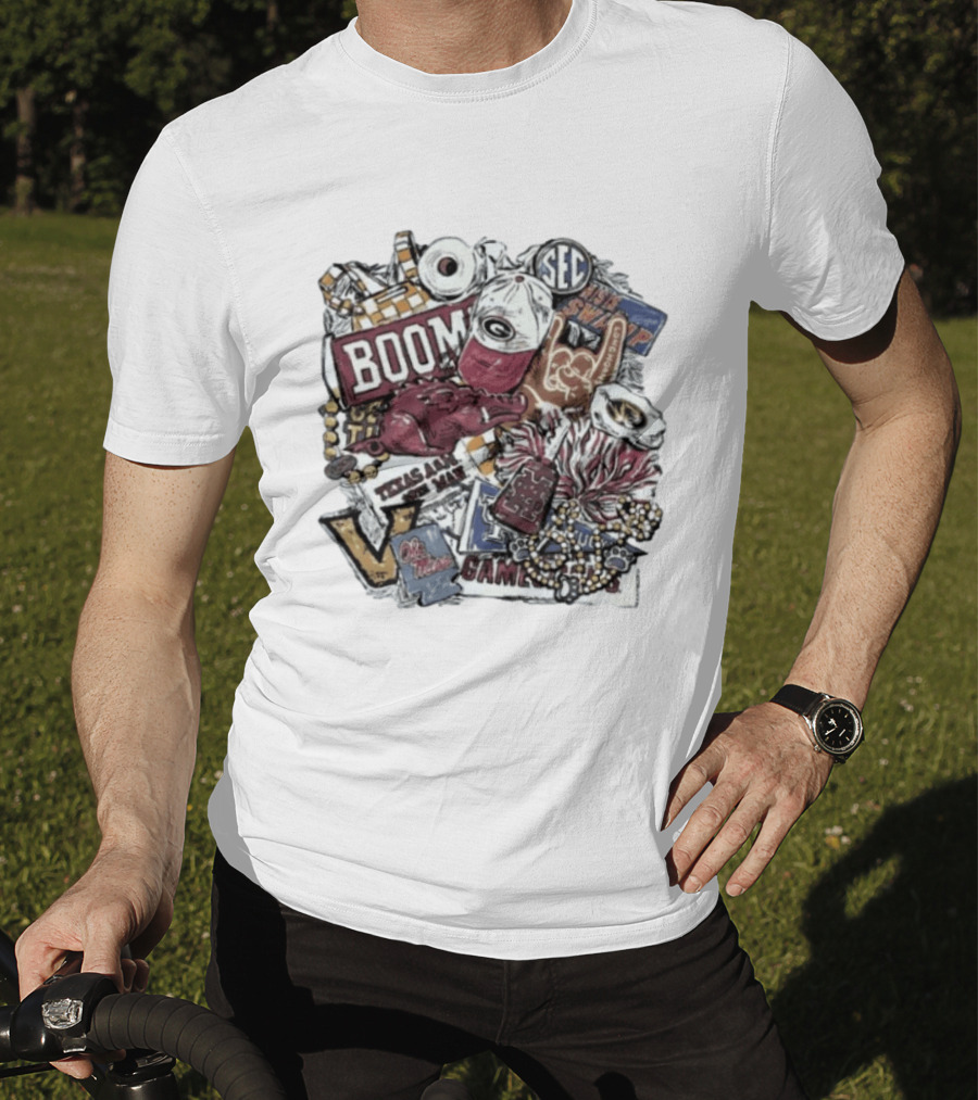 Mississippi State SEC Gameday It Just Means More Boom Tennessee Texas A&M Gators LSU Auburn T-Shirt