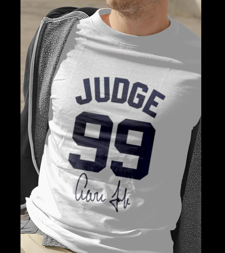 New York Yankees Judge 99 Aaron Judge Signature 2026 Welcome Back T-Shirt