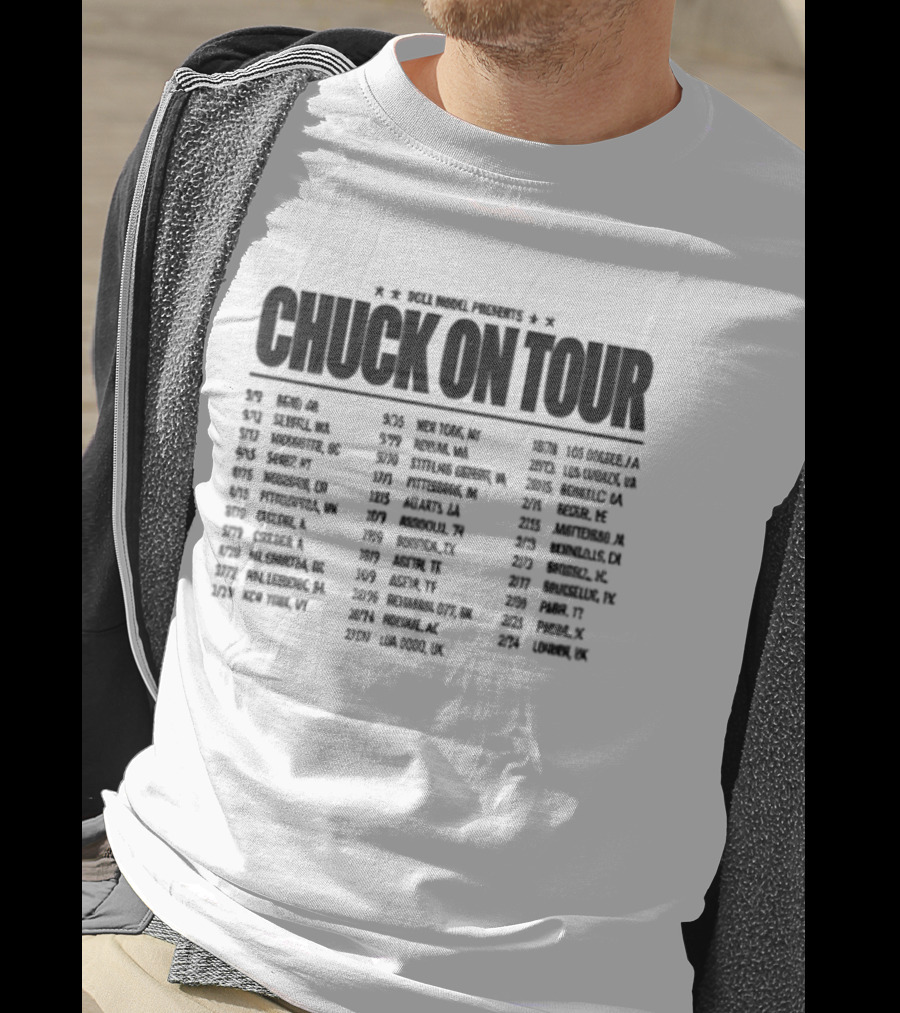 Role Model Presents Chuck On Tour 2026 Timely Party Dates And Cities List T-Shirt