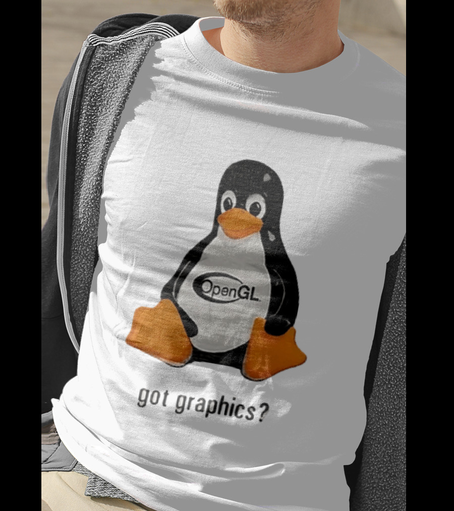 Tux Linux Penguin OpenGL Got Graphics? T-Shirt
