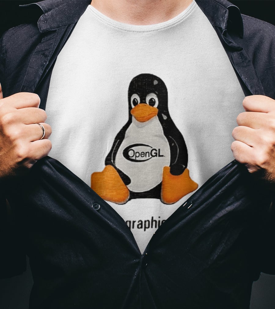 Tux Linux Penguin OpenGL Got Graphics? T-Shirt