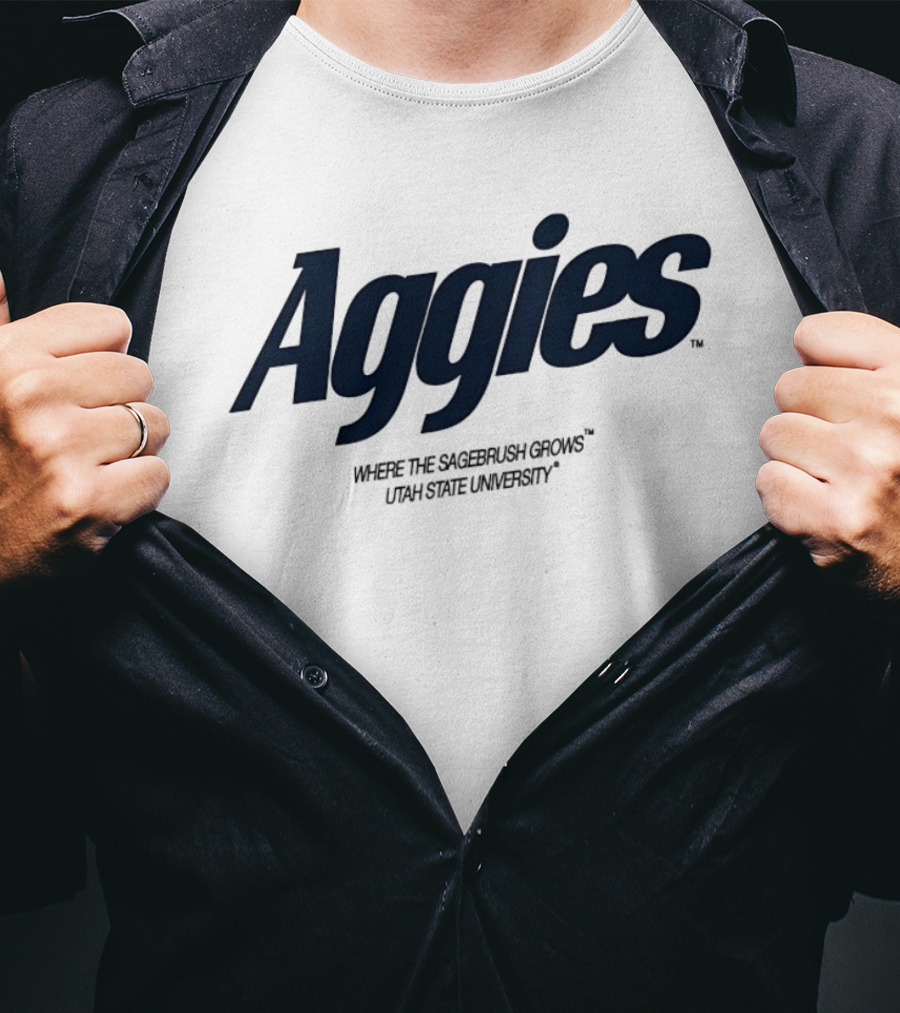 Aggies Where The Sagebrush Grows Utah State University T-Shirt