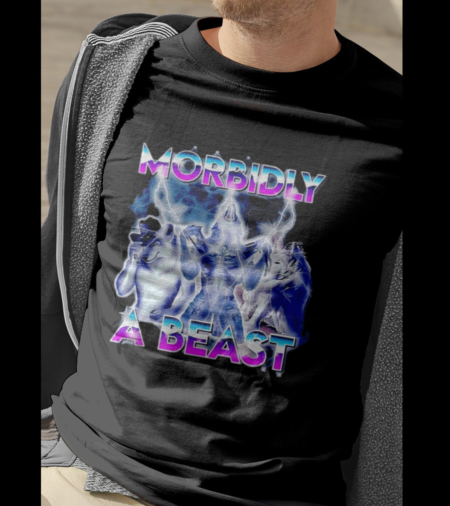 Morbidly A Beast Werewolf Aesthetic Electric Wolves T-Shirt
