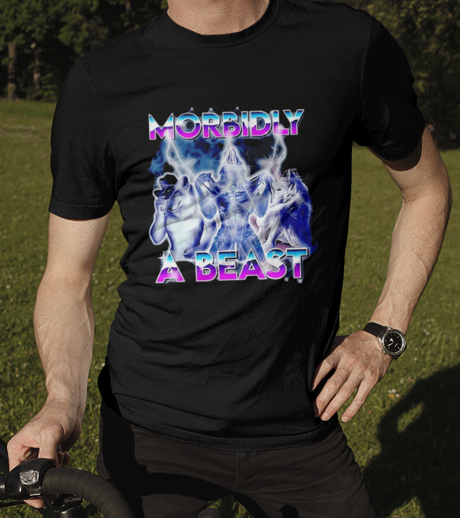 Morbidly A Beast Werewolf Aesthetic Electric Wolves T-Shirt