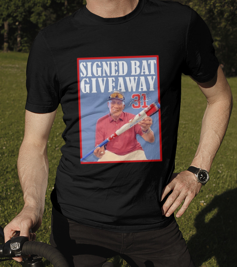 Ferguson Jenkins Signed Bat Giveaway 31 Autograph Event T-Shirt