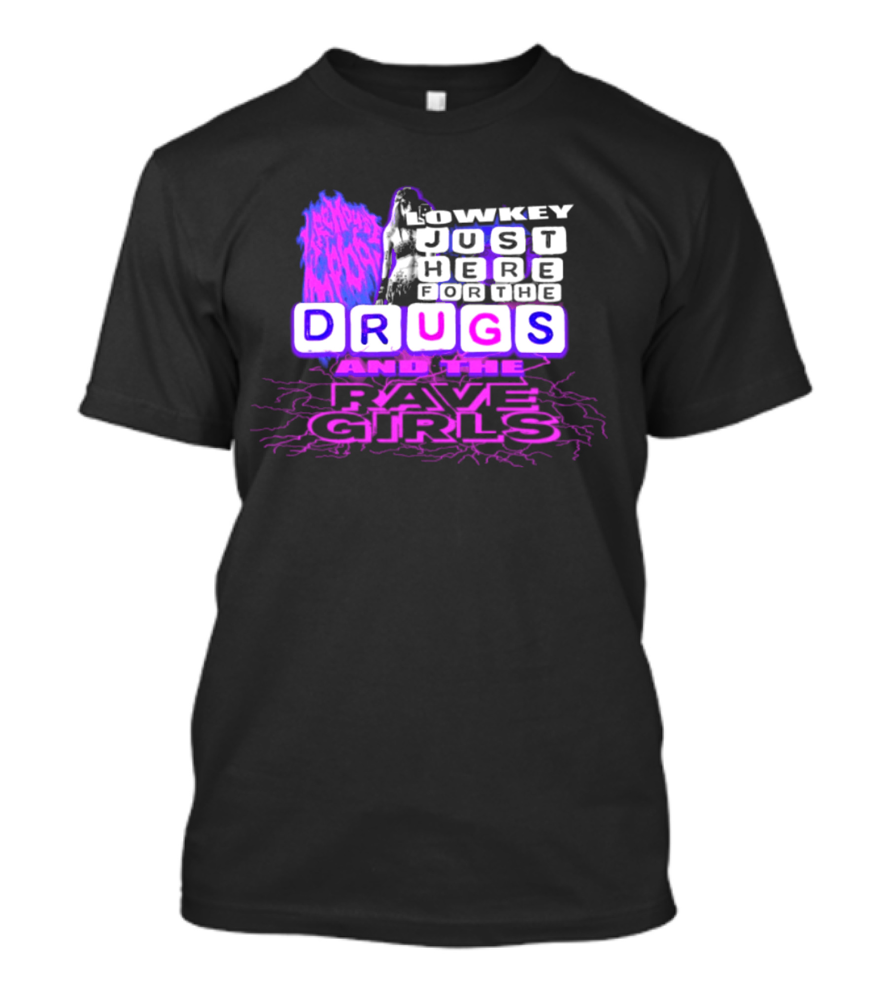 Lowkey Firehouse 666 Drugs Anti Life Rave Girls T-Shirt